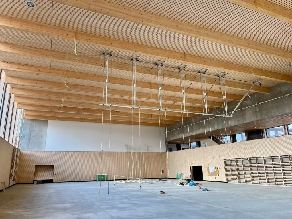 Salle du Rolliet - Photo: Mivelaz Bois SA